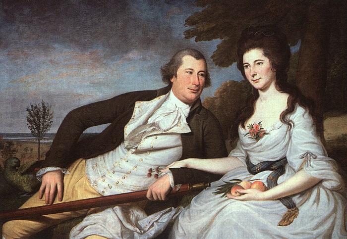 Charles Wilson Peale Benjamin and Eleanor Ridgely Laming oil painting image
